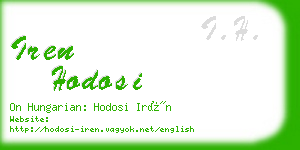 iren hodosi business card